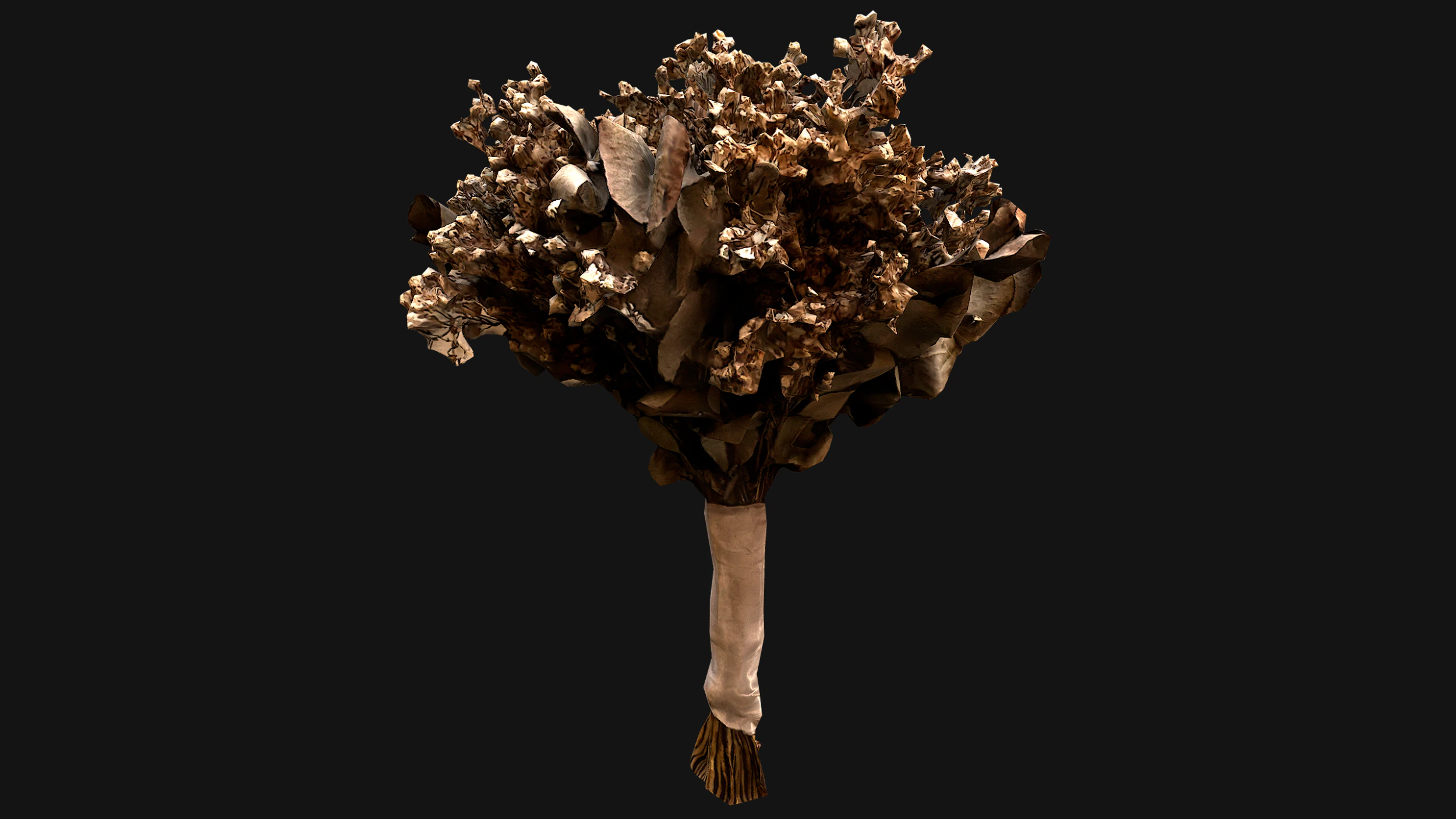 Wedding Bouquet Dried Flowers Bride 3D Model .c4d .max .obj .3ds .fbx .stl .blend 