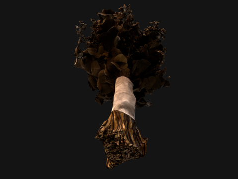 Wedding Bouquet Dried Flowers Bride 3D Model