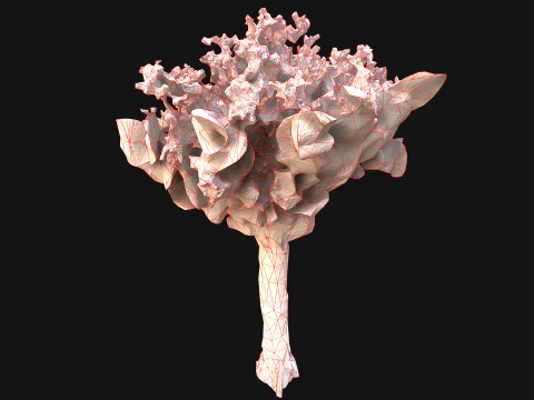 Wedding Bridal Bouquet White Roses Dried Flowers Set 3D Model