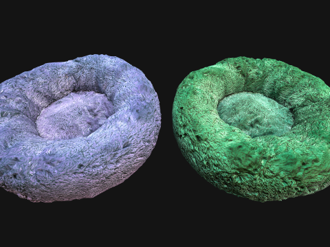 Bed for Dog and Cat Fluffy Chair for Animals 3D-Modell