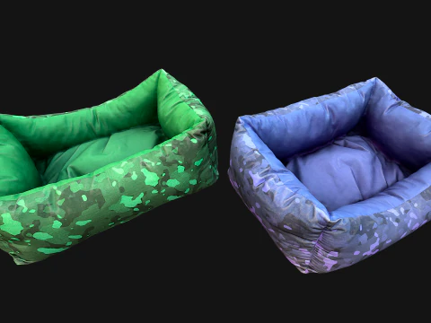 Лежак для собак і котів 3D Модель