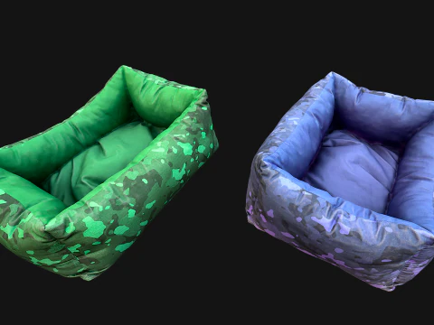 Лежак для собак і котів 3D Модель