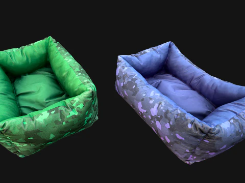 Лежак для собак і котів 3D Модель