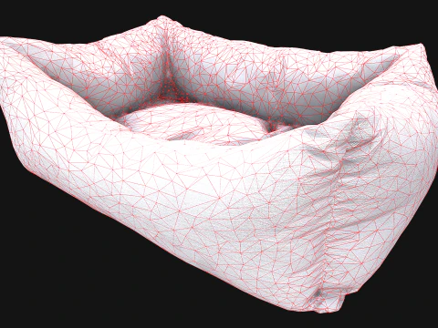 Лежак для собак і котів 3D Модель