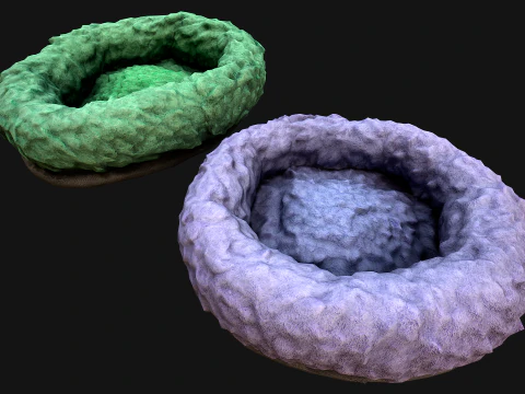 Bed voor huisdier knaagdier hamster hond kat 3D Model