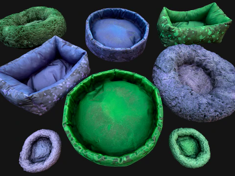 Bed for Animals Dog Cat Rodent Hamster Rat Pet Pack 3D Model