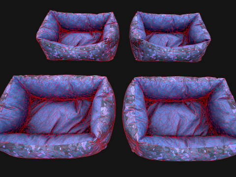 Bed for Animals Dog Cat Rodent Hamster Rat Pet Pack 3D Model