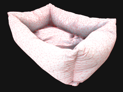 Dog Cat Pet Bed Banana Print 3D Model
