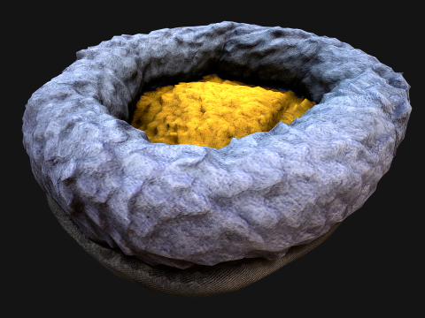 Bed for Pet Rodent Hamster Dogs Cats 3D Model