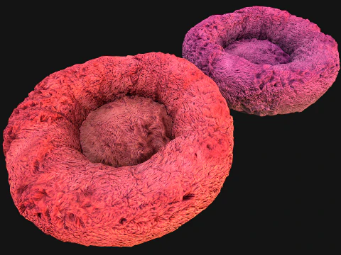 Pouf Chair Bed for Pet Cat Dog 3D Model