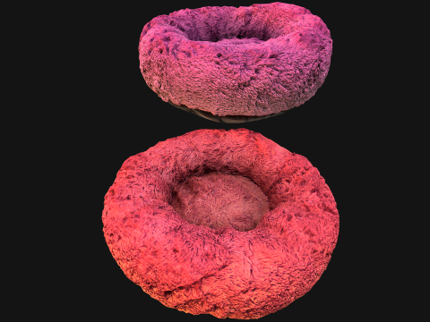Pouf Chair Bed for Pet Cat Dog 3D Model