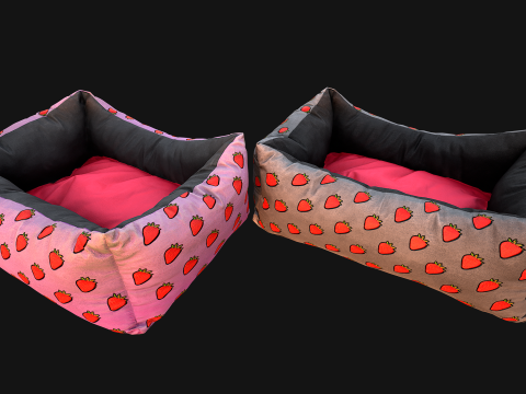 Bed for Animals Dog Cat Rodent Hamster Rat Pet Pack Set 3D Модель