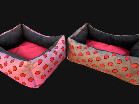 Bed for Animals Dog Cat Rodent Hamster Rat Pet Pack Set 3D Model