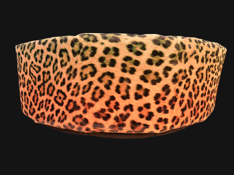 Pet Bed for Cat and Dog with Leopard Print 3D मॉडल