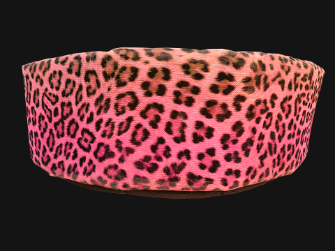 Pet Bed for Cat and Dog with Leopard Print 3D मॉडल