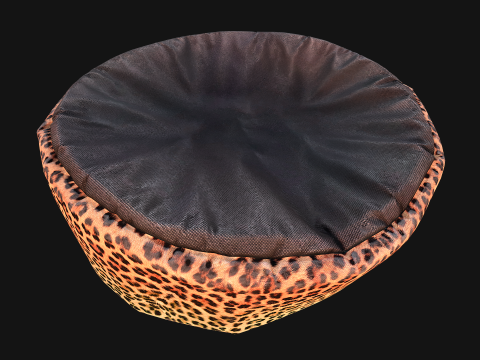 Pet Bed for Cat and Dog with Leopard Print 3D मॉडल