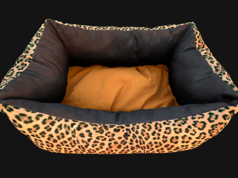 Dog Cat Pet Bed Leopard Print 3D मॉडल