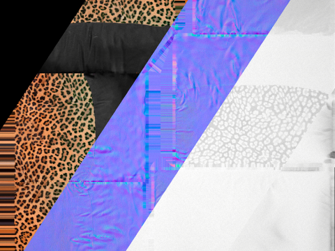 Dog Cat Pet Bed Leopard Print 3D मॉडल