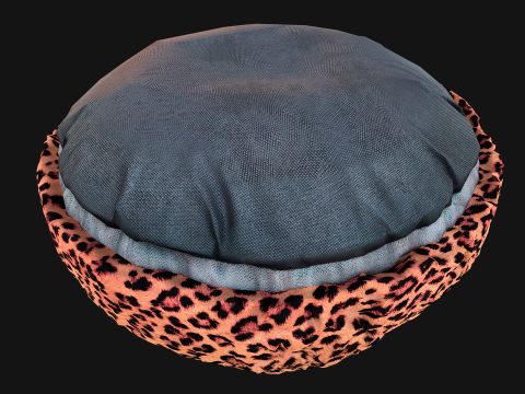 Pouf Chair Bed For Pet Cat Dog 3D 모델