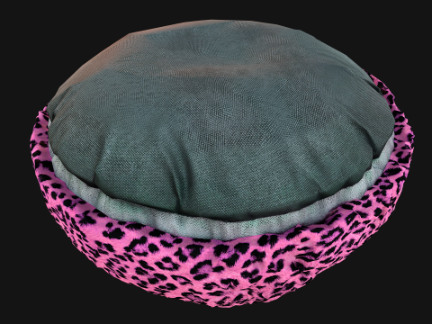 Pouf Chair Bed For Pet Cat Dog 3D 모델