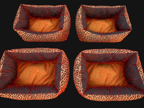 Bed for Animals Dog Cat Rodent Hamster Sofa Pet Pack 3D Model