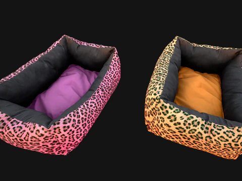 Bed for Animals Dog Cat Rodent Hamster Sofa Pet Pack 3D Model