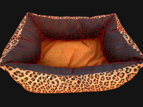 Bed for Animals Dog Cat Rodent Hamster Sofa Pet Pack 3D Model