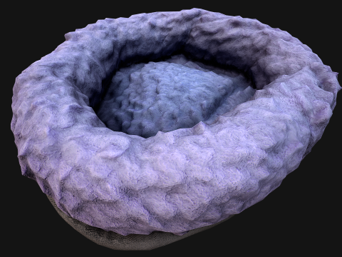 Pet Bed Pillow for Rodents Hamster Rats Zoo Furniture 3D Модель
