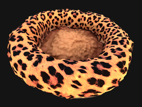 Pet Bed Pillow for Rodents Hamster Rats Zoo Furniture 3D Модель