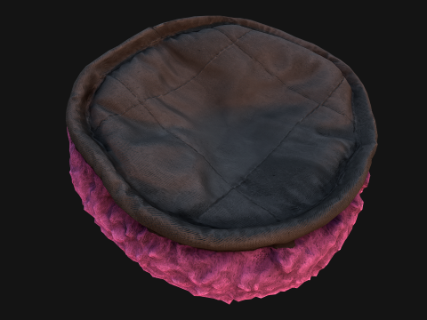 Pet Bed Pillow for Rodents Hamster Rats Zoo Furniture 3D Модель