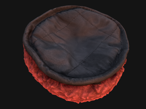 Pet Bed Pillow for Rodents Hamster Rats Zoo Furniture 3D Модель