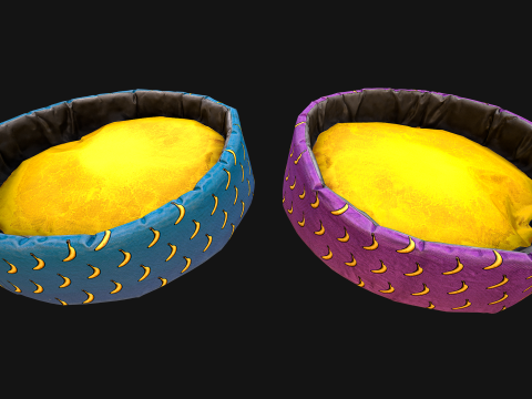 Bed Pillow For Pet Cat Dog Animal Zoo Furniture 3D-Modell