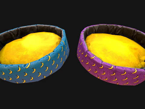 Cuscino da letto per mobili da zoo per animali domestici, gatti, cani Modello 3D