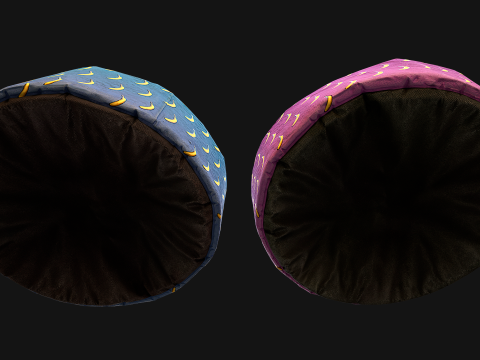 Bed Pillow For Pet Cat Dog Animal Zoo Furniture 3D-Modell