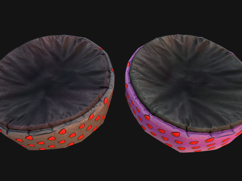 Bed Pillow For Pet Cat Dog Animal Zoo Furniture 3D-Modell