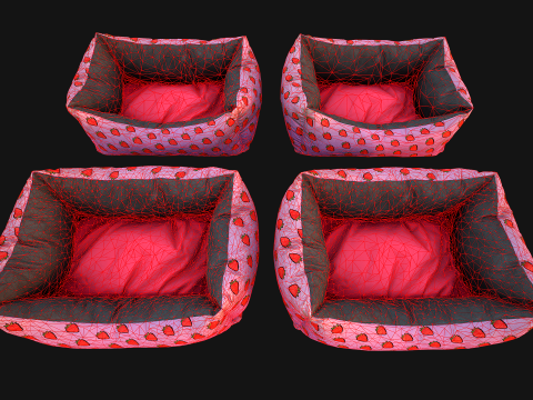 Bed Pet Pillow for Cats and Dogs Zoo Furniture 3D Модель