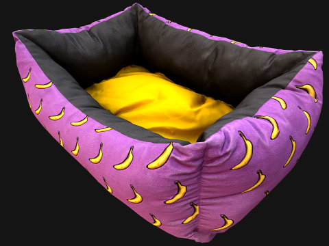 Bed Pet Pillow for Cats and Dogs Zoo Furniture 3D Модель