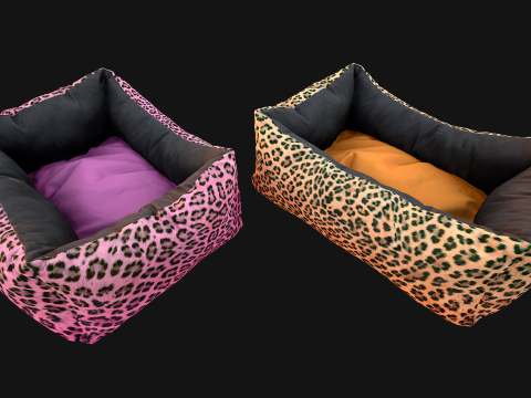 Bed Pet Pillow for Cats and Dogs Zoo Furniture 3D Модель