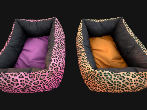 Bed Pet Pillow for Cats and Dogs Zoo Furniture 3D Модель