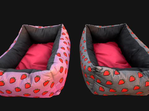 Bed Pet Pillow for Cats and Dogs Zoo Furniture 3D Модель