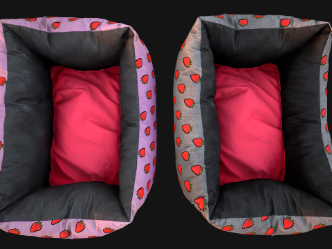 Bed Pet Pillow for Cats and Dogs Zoo Furniture 3D Модель