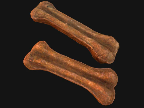 Bone Treat Food for Dog and Cat 3D Model