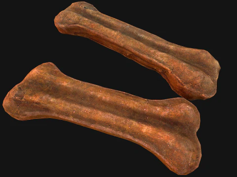 Bone Treat Food for Dog and Cat 3D Model