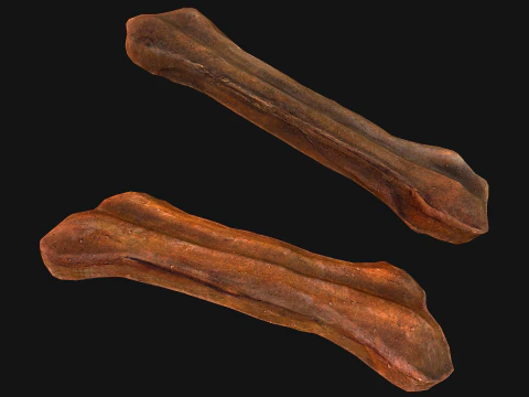 Bone Treat Food for Dog and Cat 3D Model