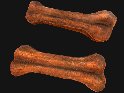 Bone Treat Food for Dog and Cat 3D Model