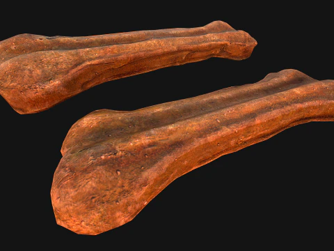 Bone Treat Food for Dog and Cat 3D Model