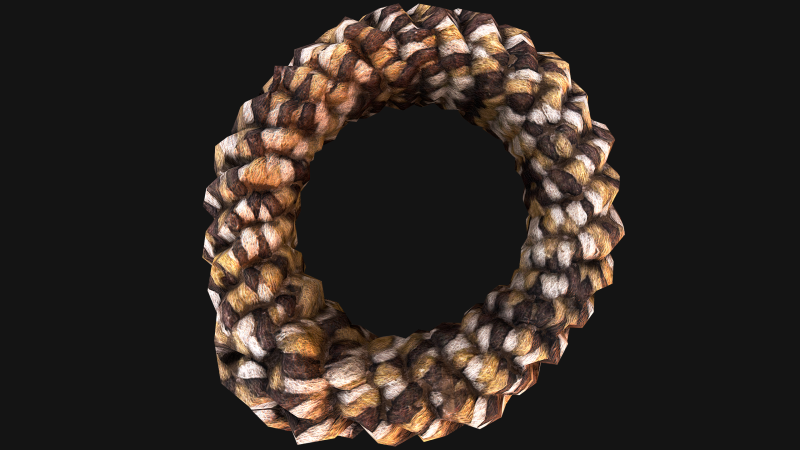 Pet Dog Chewing Toy Chew Rope 3D 模型 .c4d .max .obj .3ds .fbx .stl .blend