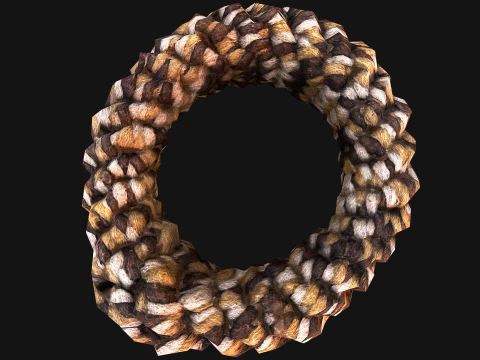 Corda da masticare giocattolo da masticare per cani da compagnia Modello 3D