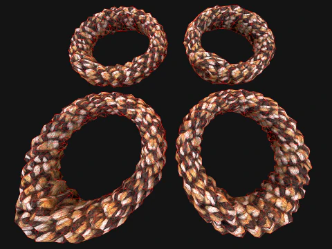 Pet Dog Chewing Toy Chew Rope 3D Model