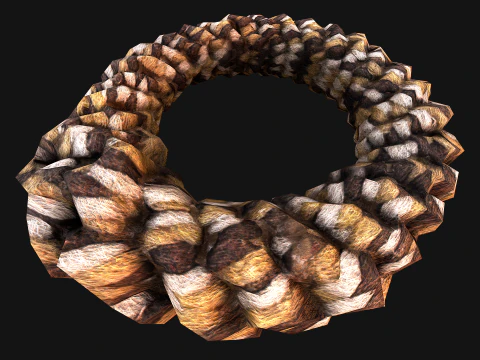 Pet Dog Chewing Toy Chew Rope 3D Model